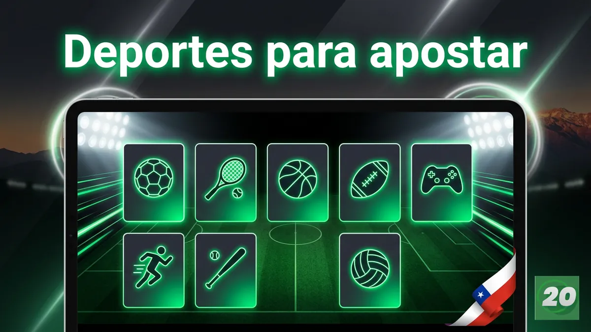 Deportes disponibles para apostar en 20Bet Chile